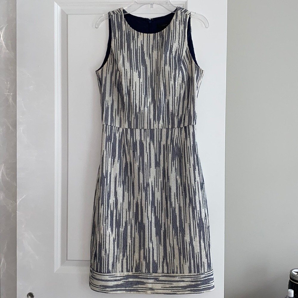 J. Crew Navy & White Dress